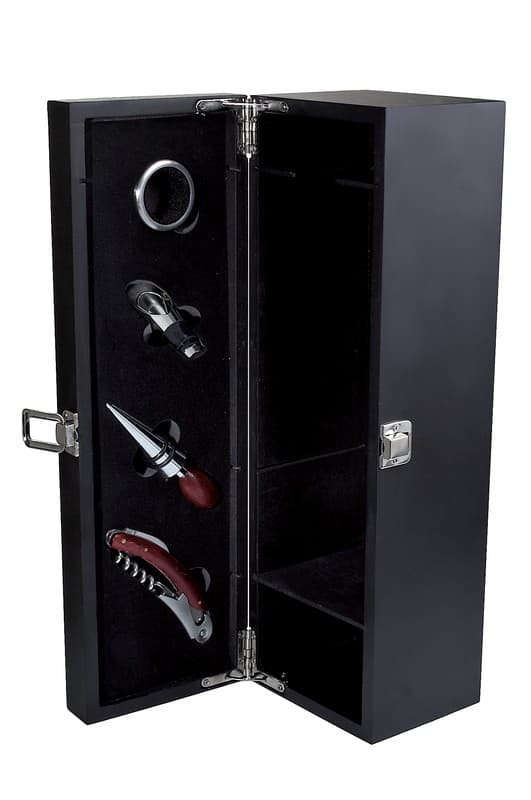 SET PARA VINOS CABERNET — NEGRO