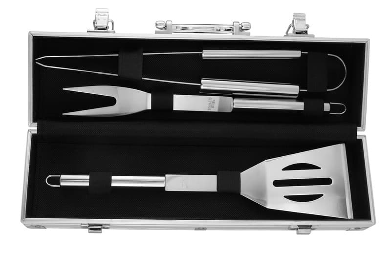 SET DE BBQ SNAZZY — PLATA