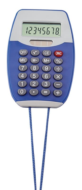 CALCULADORA COLGABLE ENCORE — AZUL