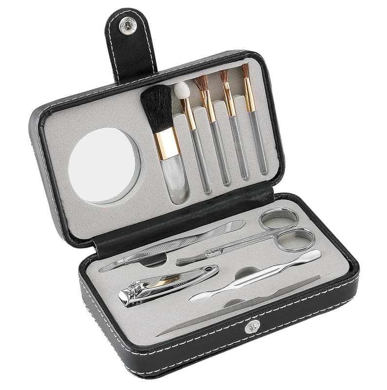 SET DE MANICURE Y BROCHAS YOUNG — NEGRO