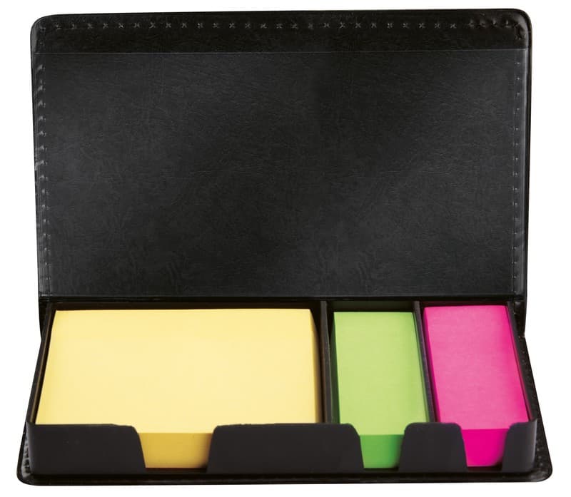 ESTUCHE C/PORTA NOTAS — NEGRO