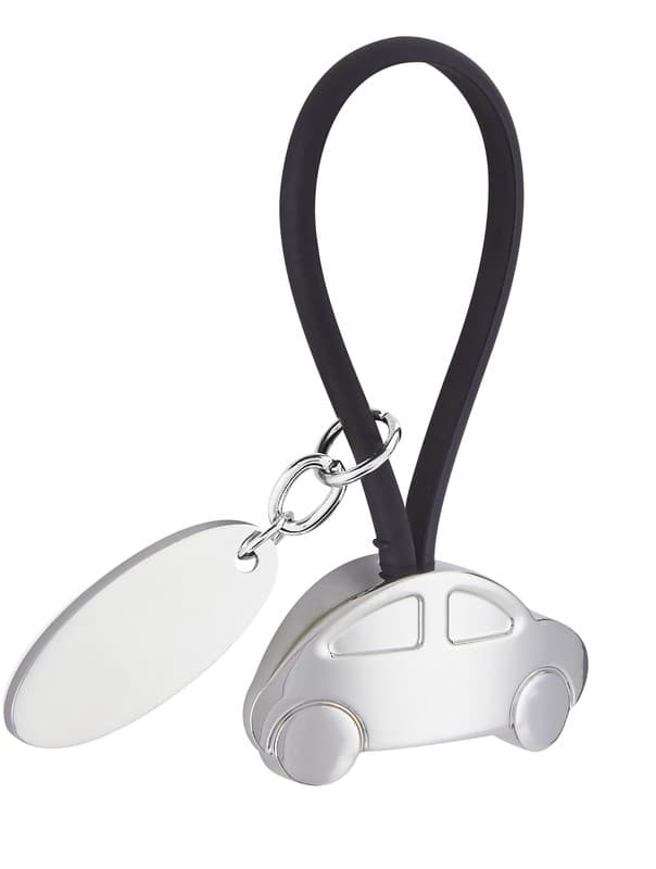 LLAVERO AUTO CON PLACA — NEGRO