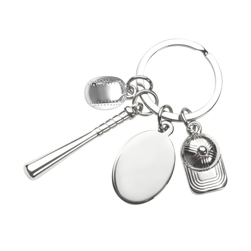 LLAVERO BUNT BASEBALL — PLATA
