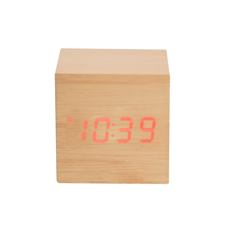 RELOJ TIME CUBE — BEIGE