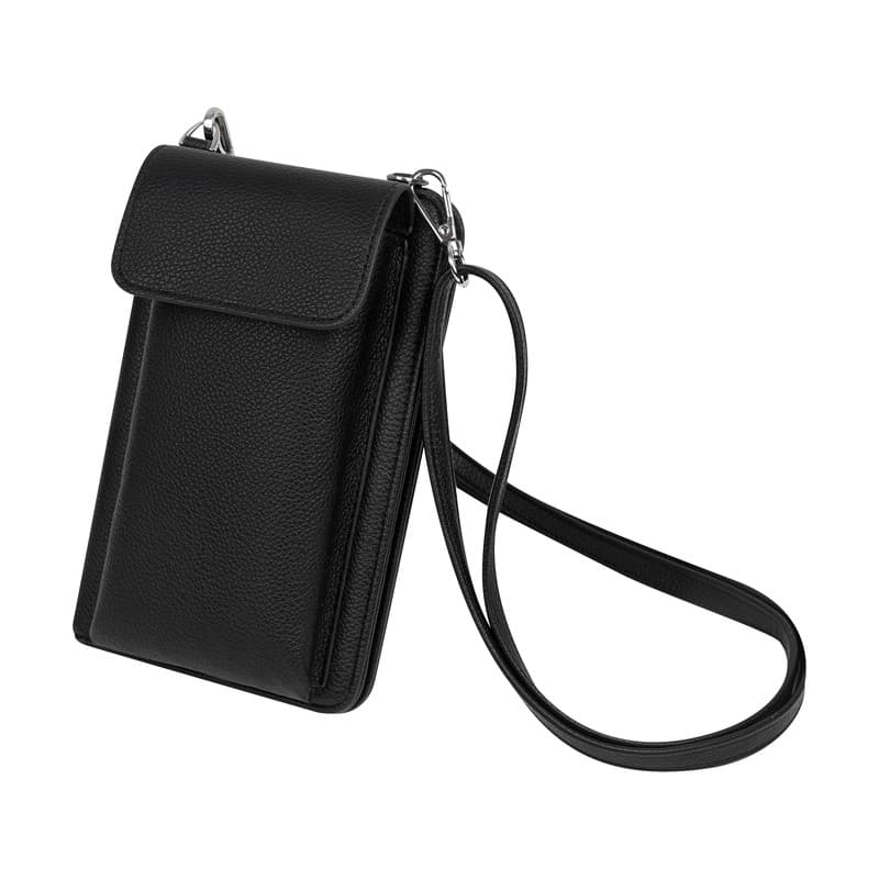 CARTERA PORTA PASAPORTE AVELINE — NEGRO
