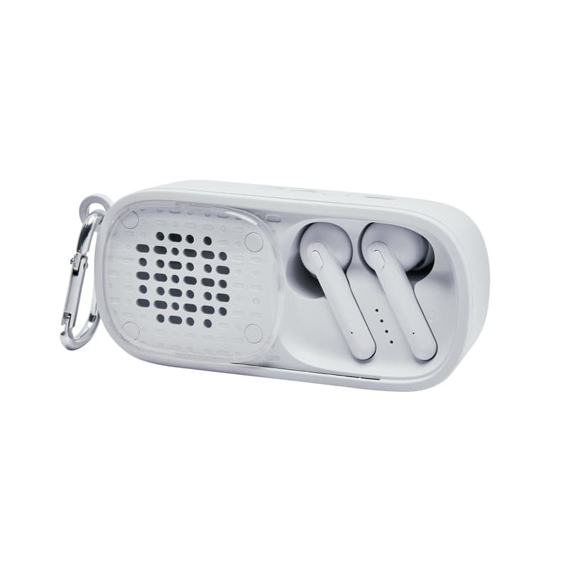 BOCINA CON AUDÍFONOS RIDE — BLANCO